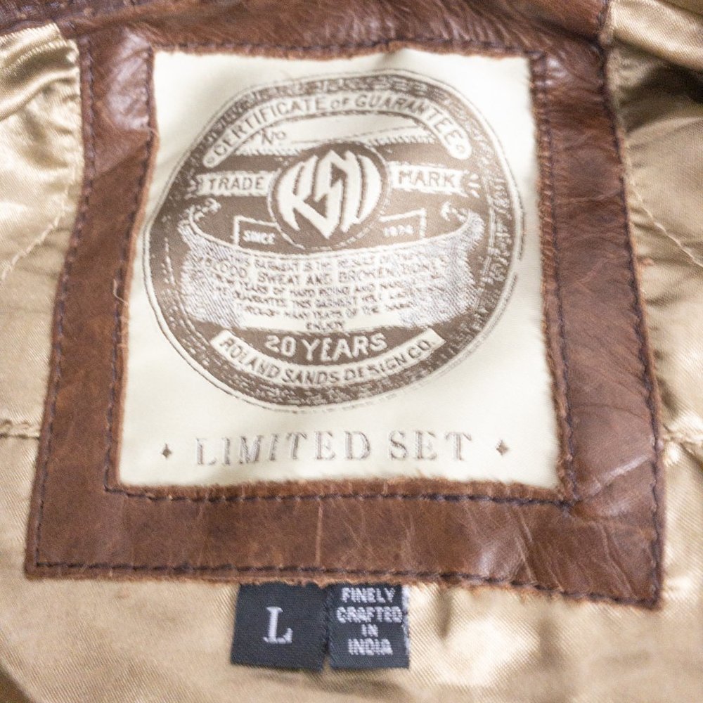 Roland Sands Ronin RS Signature Leather Jacket Size Large - Picture 6 of 9